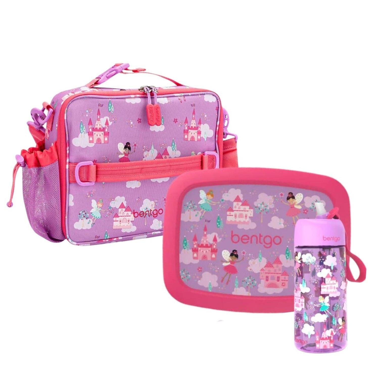 SET BENTGO HADITAS ROSADO LONCHERA PORTA LONCHERA Y TOMATODO - 3