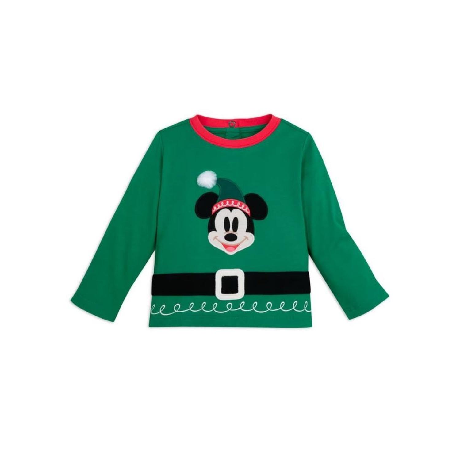 CONJUNTO NAVIDEÑO PARA BEBE DISNEY STORE MICKEY MOUSE - 3 PIEZAS - 7