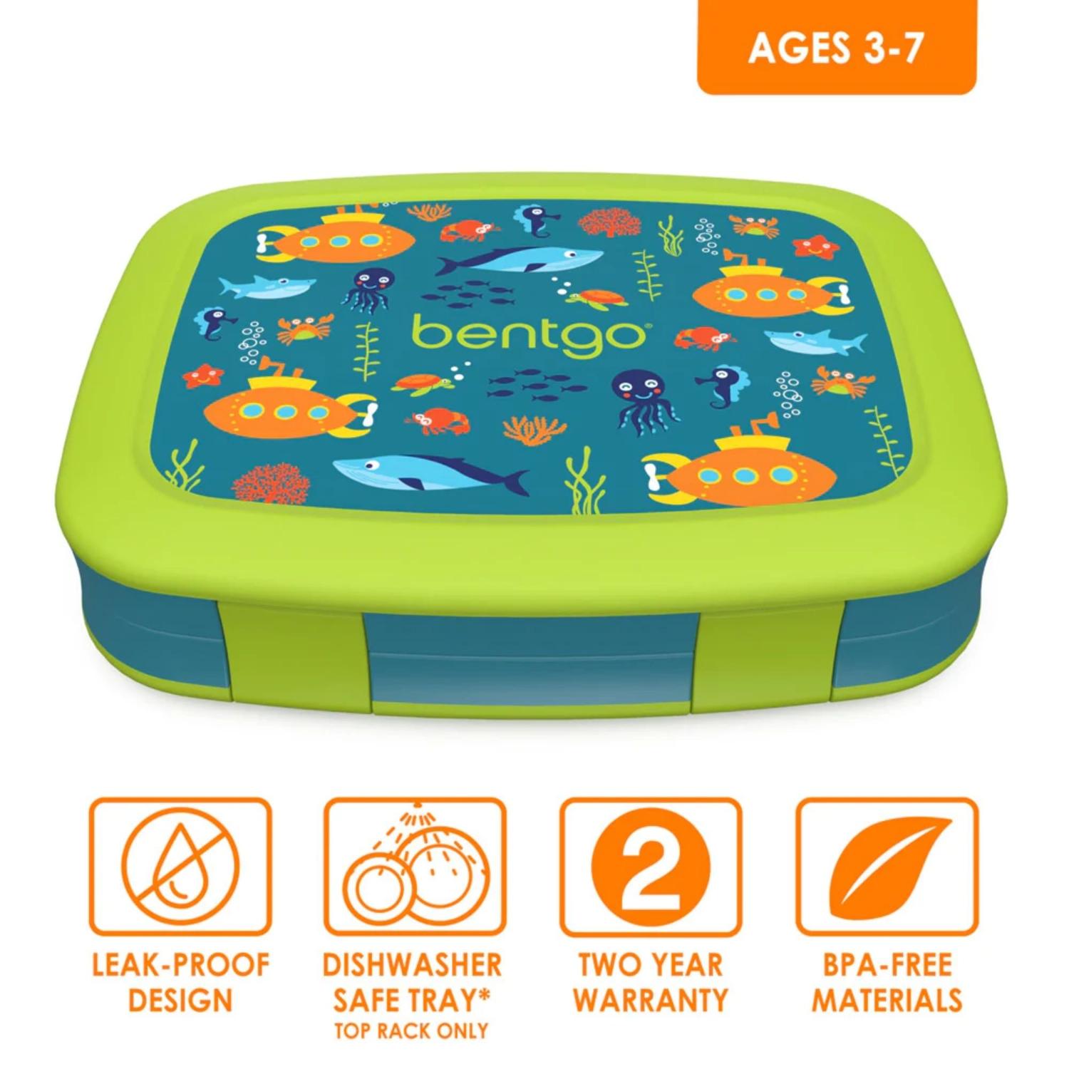 LONCHERA BENTGO BGKDPT SUB VERDE KIDS LUNCH BOX SUBMARINO - 2
