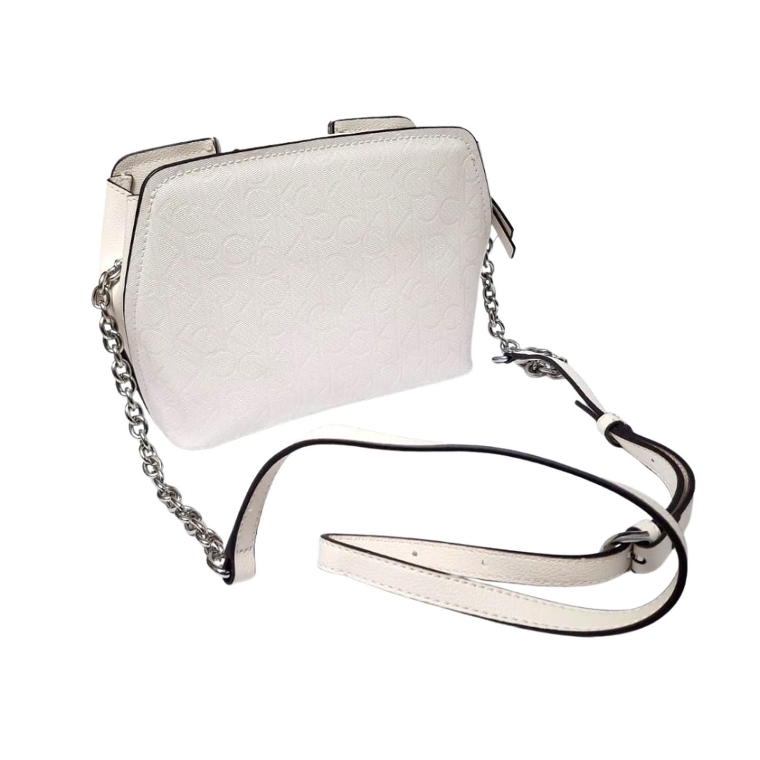 CARTERA O CROSSBODY CALVIN KLEIN FINLEY BLANCO - 2