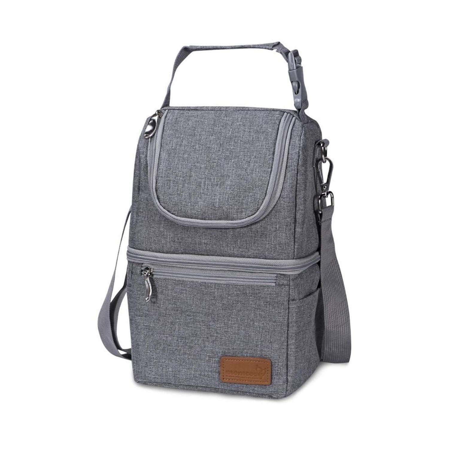 MALETIN PORTA BIBERON TERMICO MOMCOZY DOBLE ASA - GRIS - 1