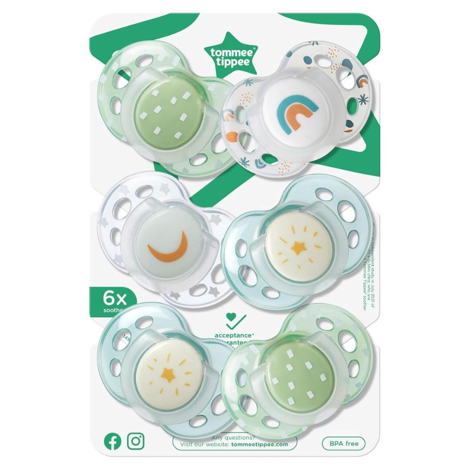 PACKX6 CHUPONES TOMMEE TIPPEE 18-36 MESES - 2