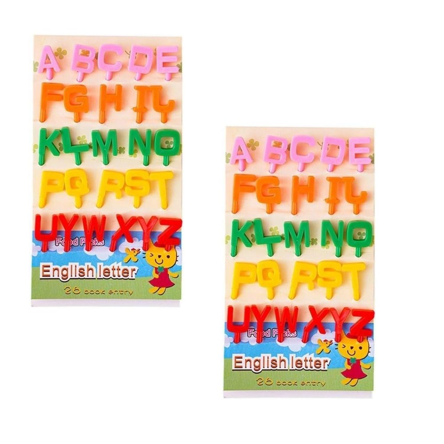PICKERS O MONTADIENTES LETRAS DE ABECEDARIO - PACKX2 - 1