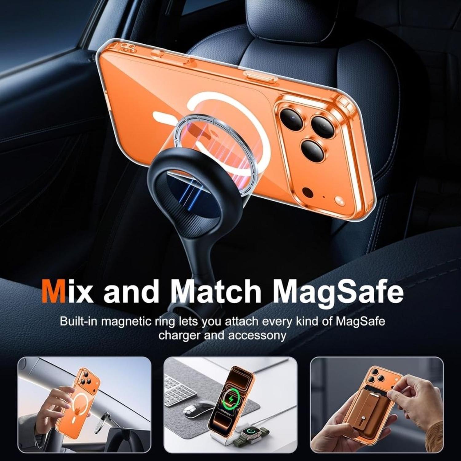 CASE TRANSPARENTE PARA IPHONE 17 PRO MAX + PROTECTOR DE PANTALLA - 3
