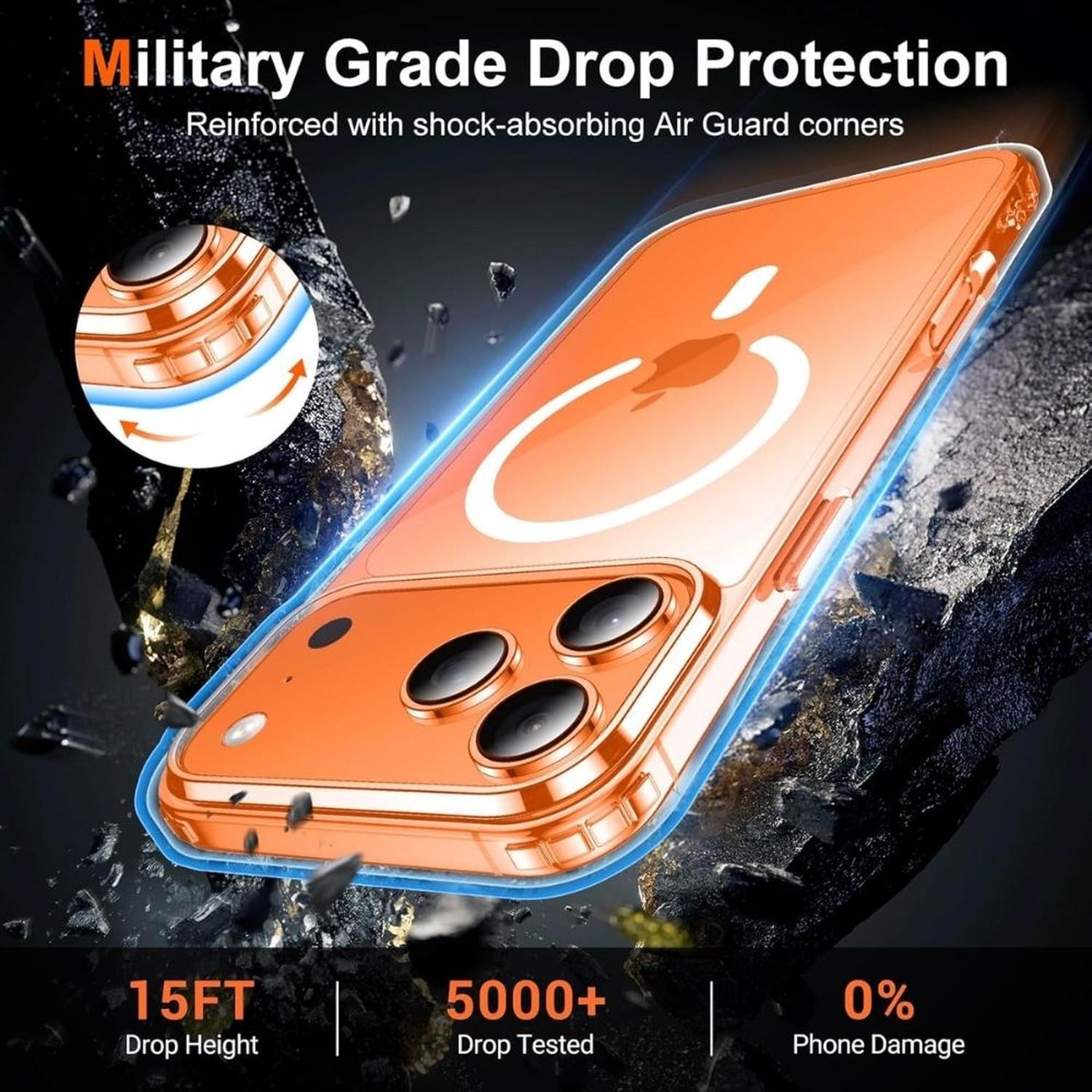 CASE TRANSPARENTE PARA IPHONE 17 PRO MAX + PROTECTOR DE PANTALLA - 5