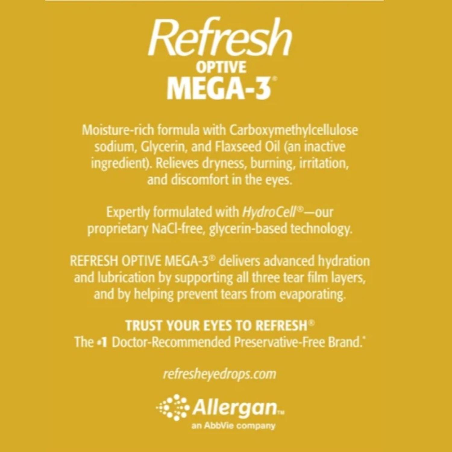 GOTAS LUBRICANTES PARA OJOS REFRESH OPTIVE MEGA-3 - 70 ENVASES INDIVIDUALES - 4