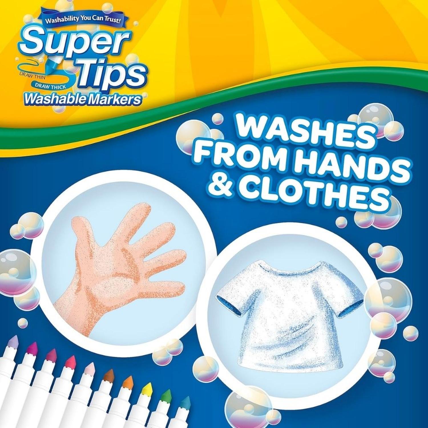 PLUMONES LETTERING CRAYOLA SUPERTIPS X 100 UNDS +20 SILLY SCENTS - 2