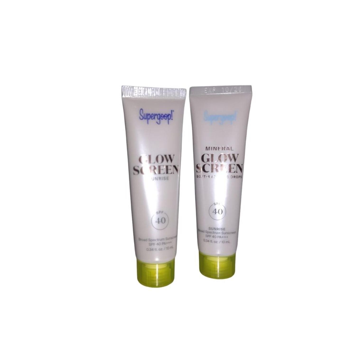 SETX2 MINIS SUPERGOOP PROTECTOR SOLAR GLOWSCREEN SPF 40 SUNRISE 10 ML + MINERAL GLOWSCREEN 10 ML - 4