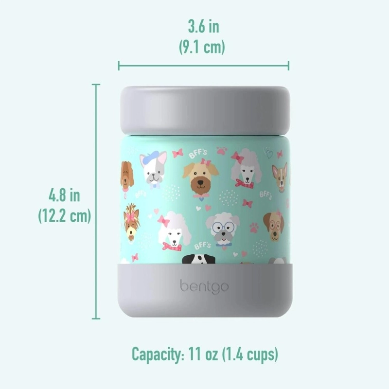 JAR DE ACERO INOXIDABLE BENTGO KIDS - PUPPY LOVE - 3