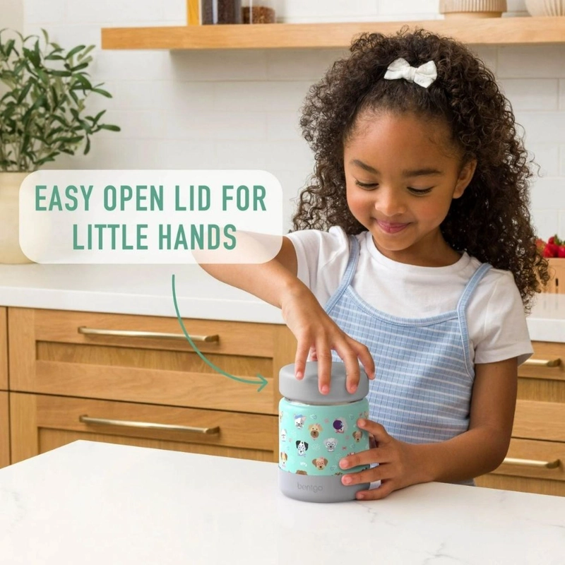 JAR DE ACERO INOXIDABLE BENTGO KIDS - PUPPY LOVE - 5