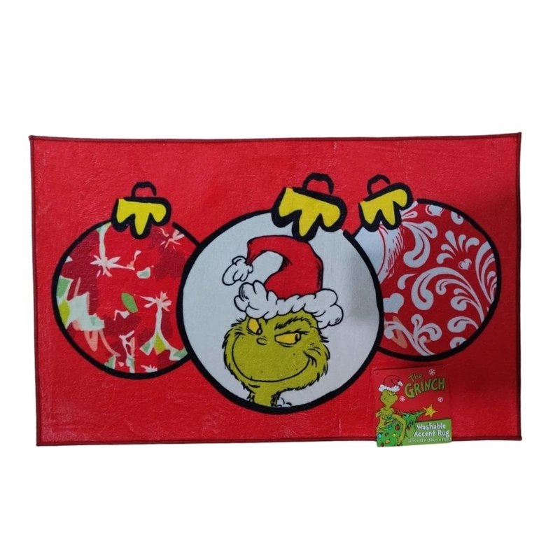 TAPETE O ALFOMBRA NAVIDEÑA LAVABLE THE GRINCH - 50X81CM - 1