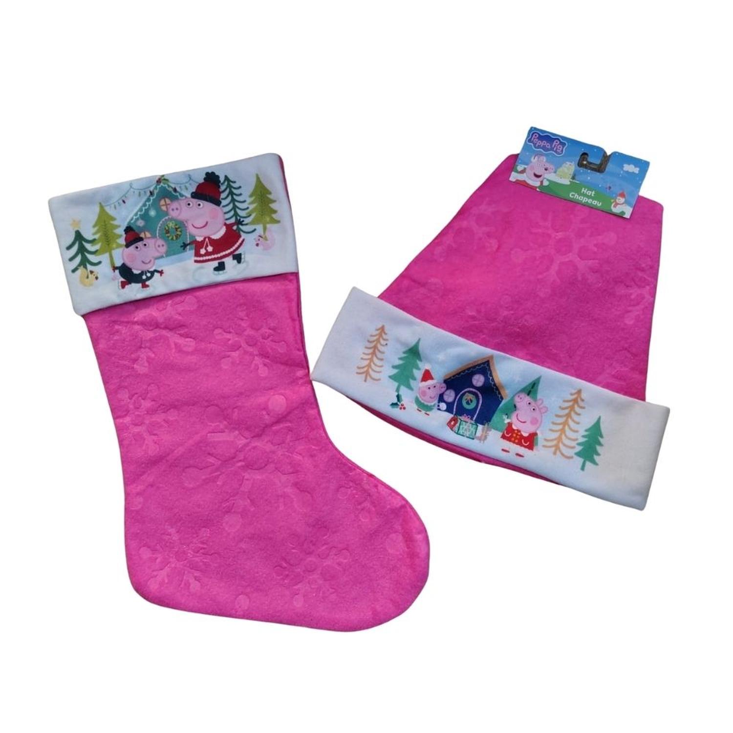 SET GORRA Y BOTA NAVIDEÑA - PEPPA PIG - 1