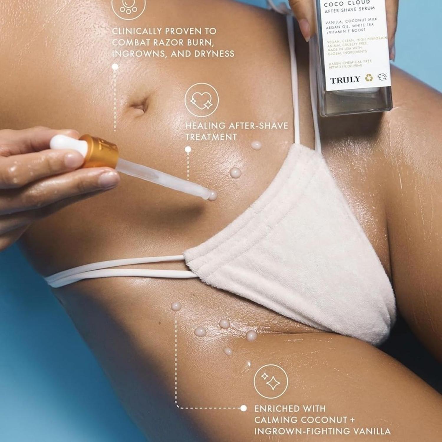 ACEITE PARA DESPUÉS DEL AFEITADO TRULY PREVIENE VELLO ENCARNADO COCO CLOUD - 90 ML - 6