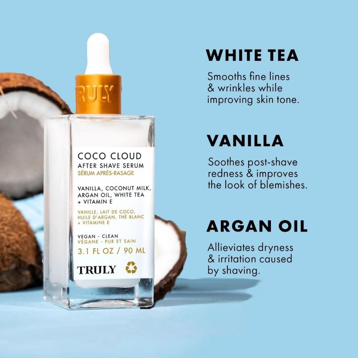 ACEITE PARA DESPUÉS DEL AFEITADO TRULY PREVIENE VELLO ENCARNADO COCO CLOUD - 90 ML - 8
