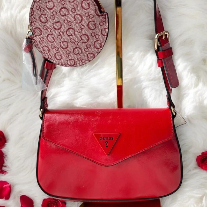 CARTERA CON MONEDERO GUESS HOBO - ROJ - 2