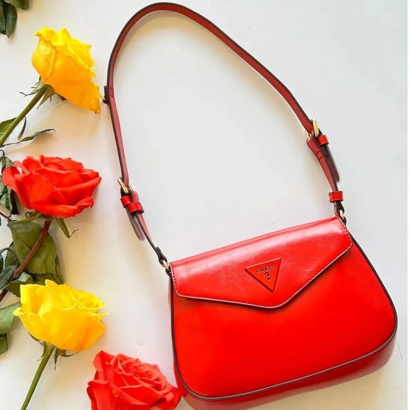 CARTERA CON MONEDERO GUESS HOBO - ROJ - 3