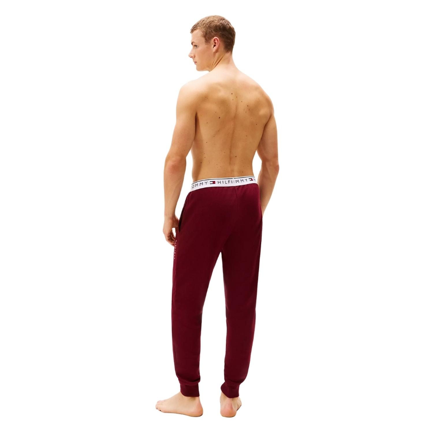 JOGGER TOMMY HILFIGER FRENCH TERRY - GUINDA - 4