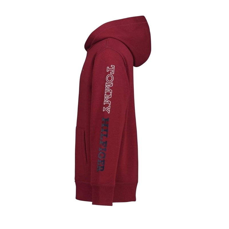 POLERA CON CAPUCHA NIÑO TOMMY HILFIGER ROJO - 3
