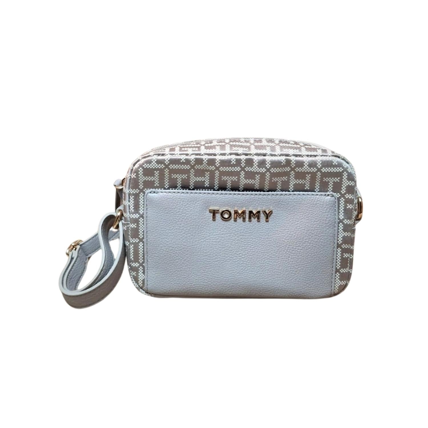 CARTERA CROSSBODY TOMMY HILFIGER MONOGRAM - BEIGE - 1