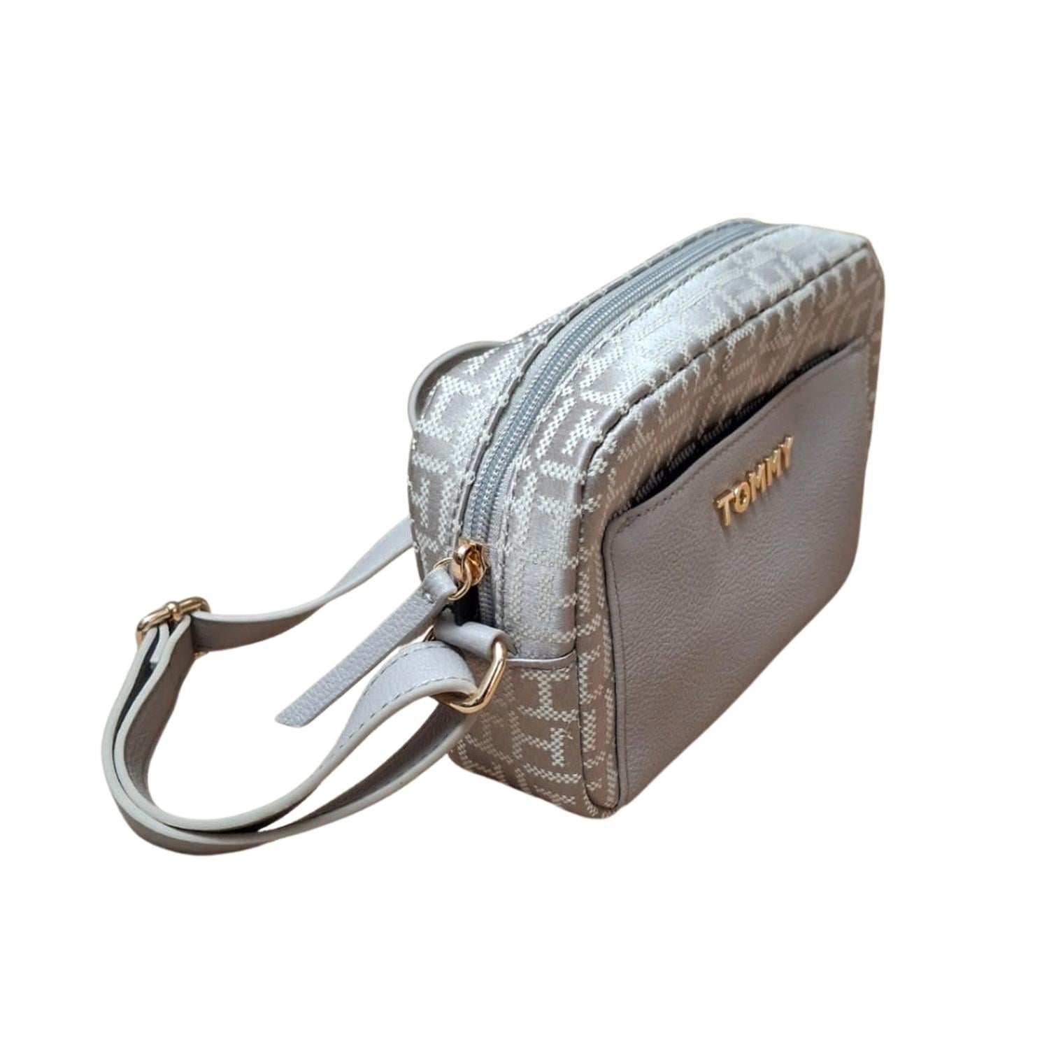 CARTERA CROSSBODY TOMMY HILFIGER MONOGRAM - BEIGE - 2