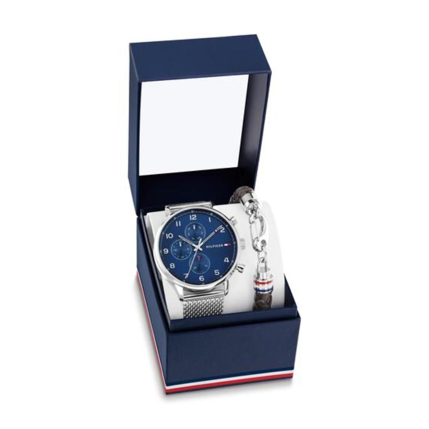 SET RELOJ Y PULSERA TOMMY HILFIGER PLATEADO - 1
