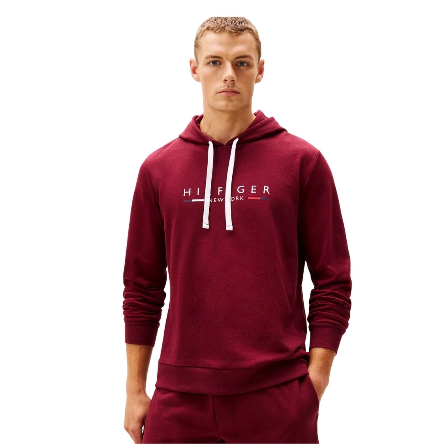 POLERA TOMMY HILFIGER FRENCH TERRY - GUINDA - 1