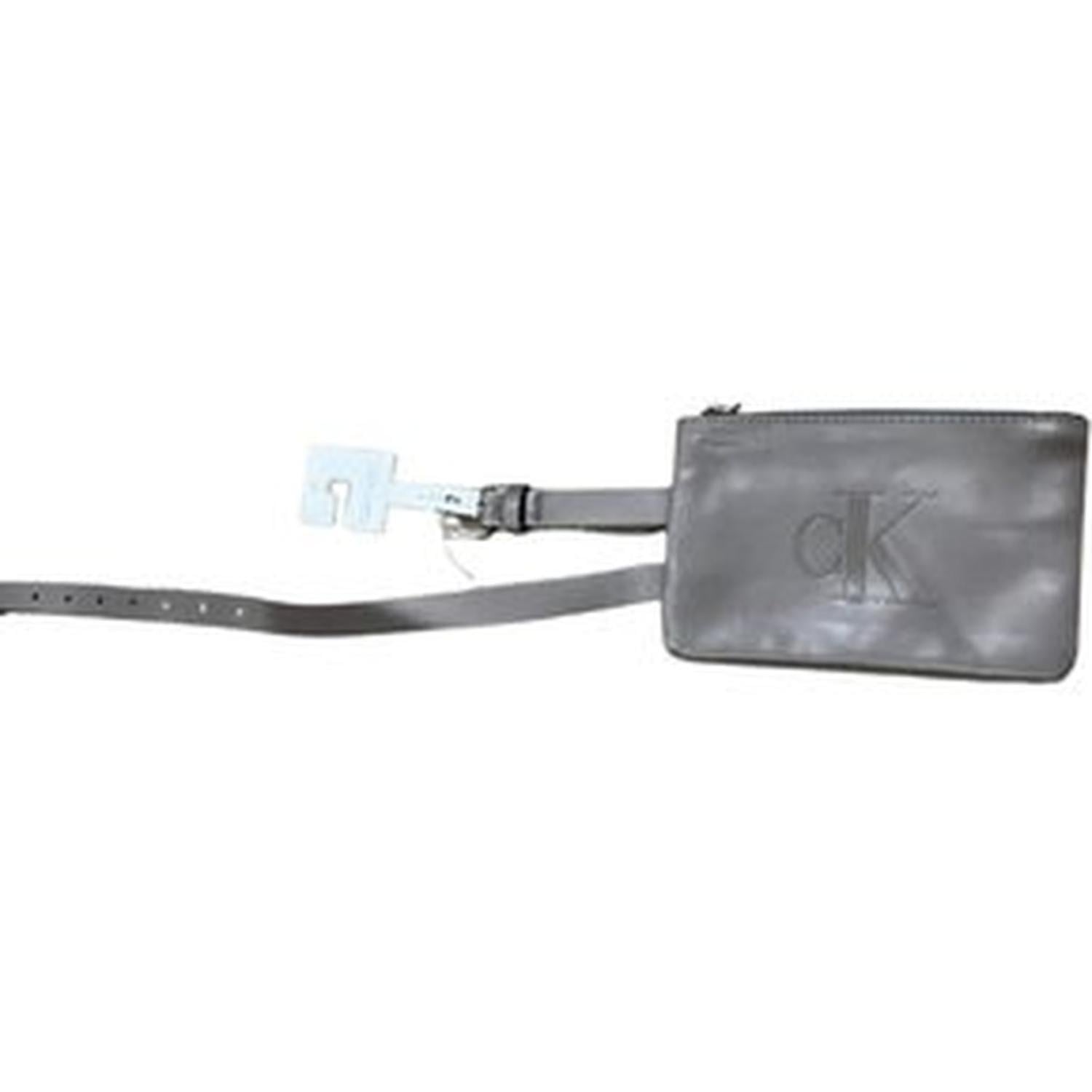 CINTURÓN RIÑONERA CALVIN KLEIN CUADRADA MUJER - PLOMO - 2
