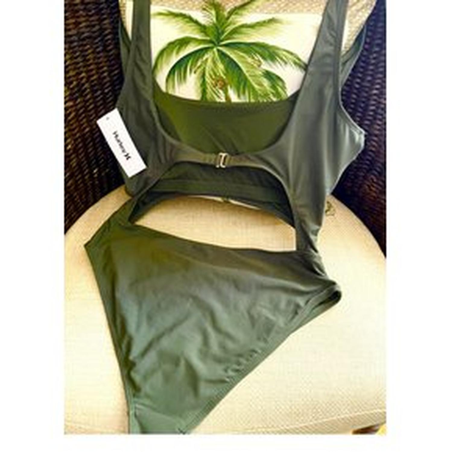 ROPA DE BAÑO MONOKINI HURLEY UNA PIEZA MUJER VERDE - 2