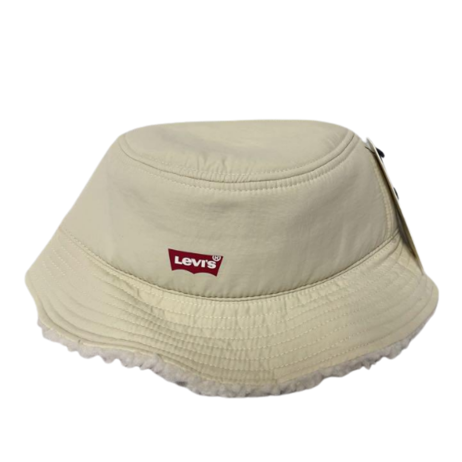 GORRO BUCKET HAT LEVIS STRAUSS FELPUDO UNISEX - BEIGE - 1