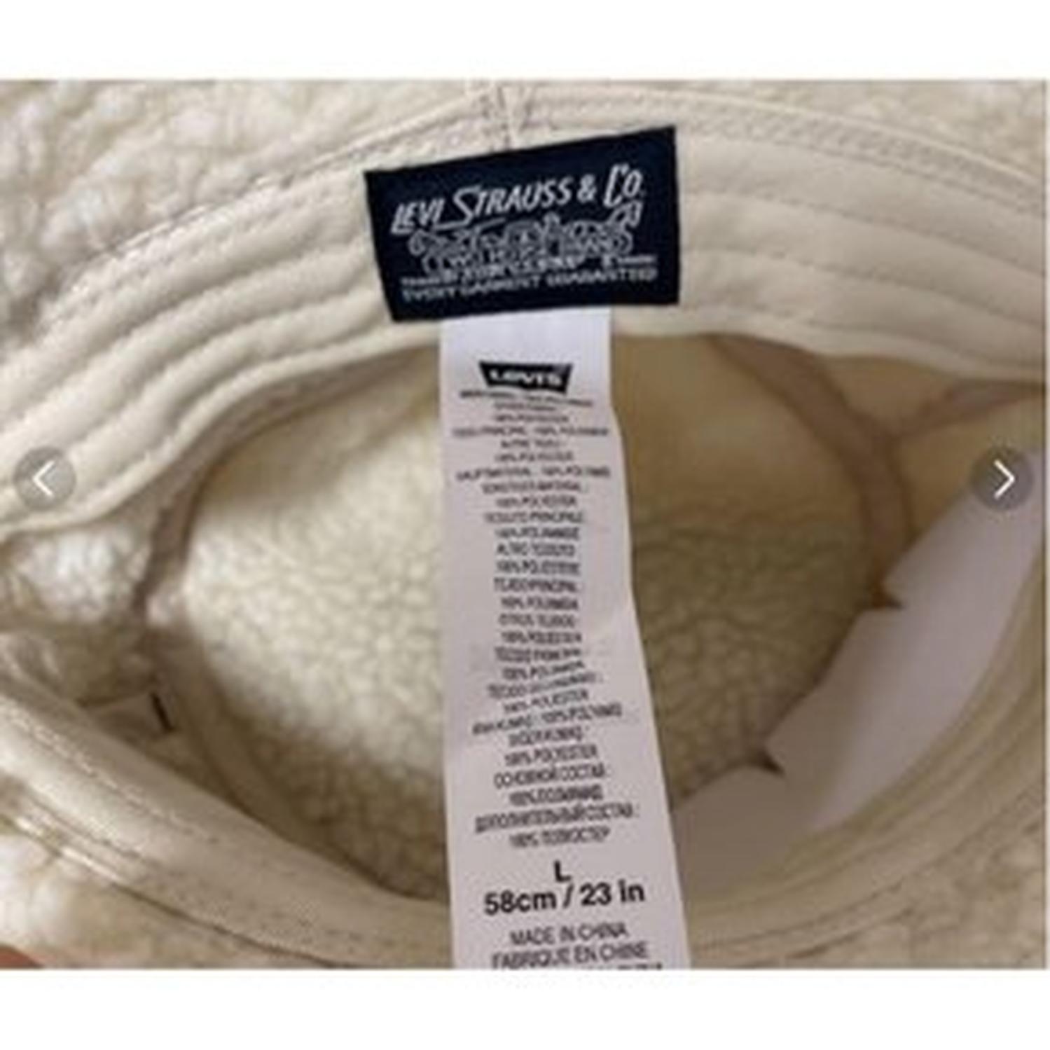GORRO BUCKET HAT LEVIS STRAUSS FELPUDO UNISEX - BEIGE - 2