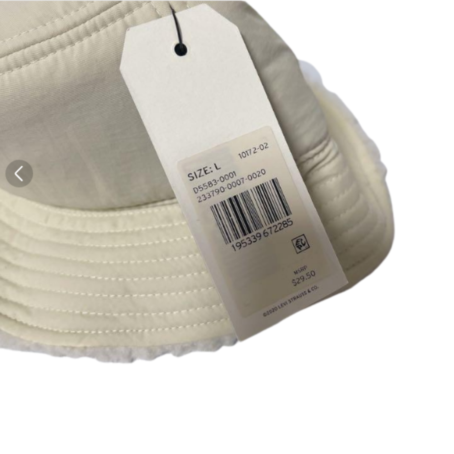 GORRO BUCKET HAT LEVIS STRAUSS FELPUDO UNISEX - BEIGE - 3