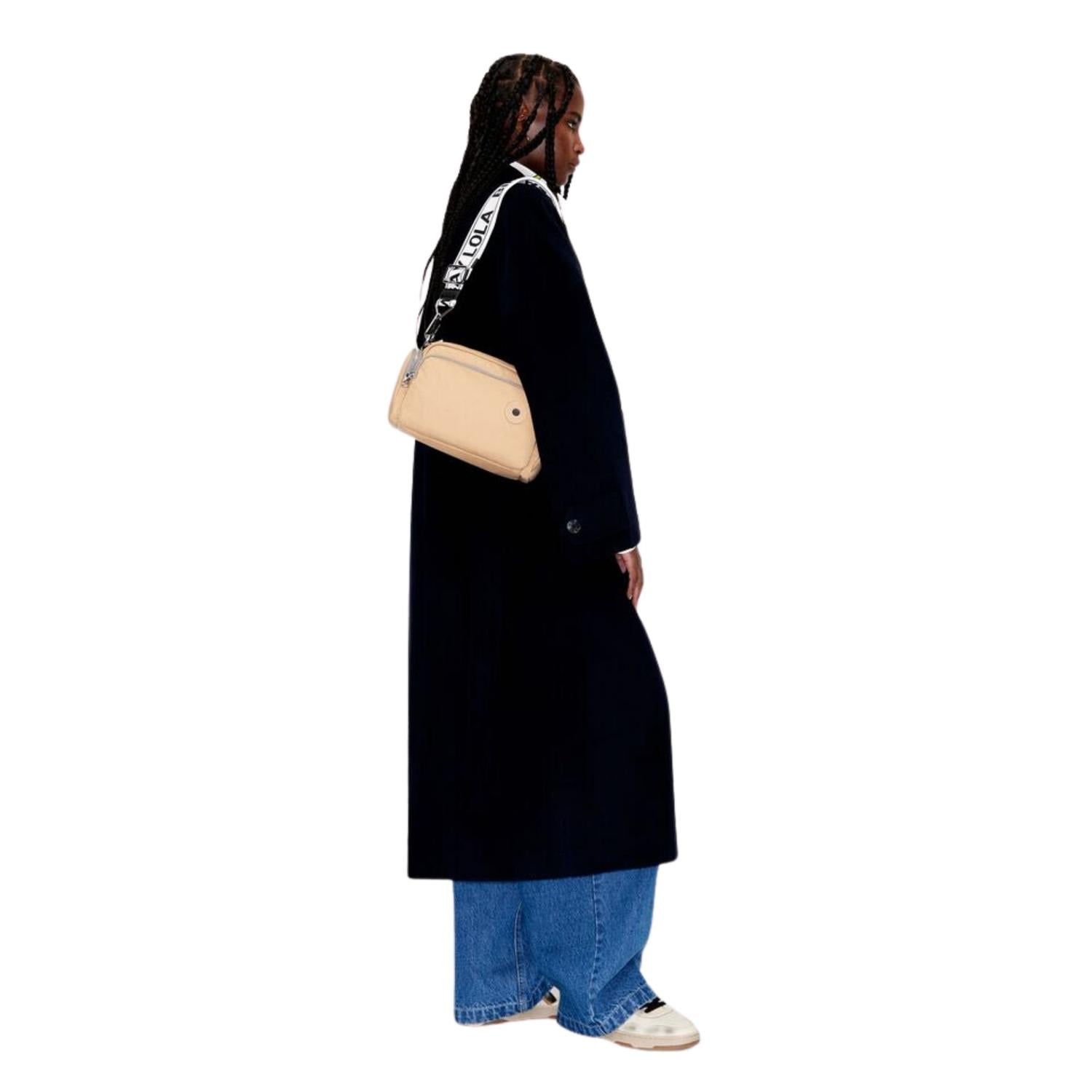 BOLSO BANDOLERA BIMBA Y LOLA DOBLE CIERRE - BEIGE - 2