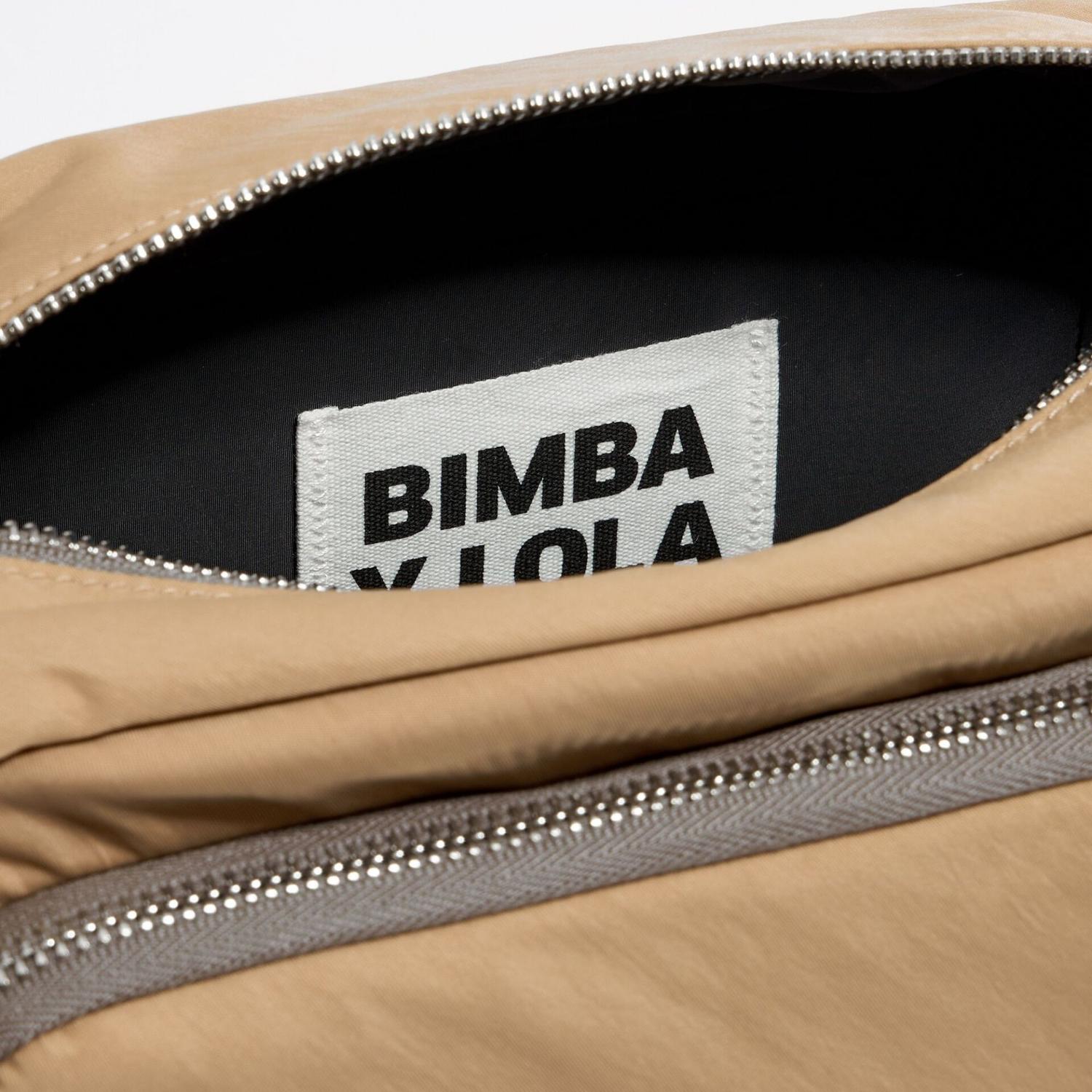 BOLSO BANDOLERA BIMBA Y LOLA DOBLE CIERRE - BEIGE - 4