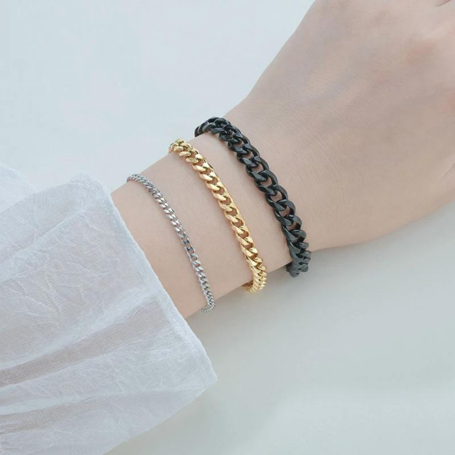 PULSERA DE ACERO INOXIDABLE TRENZADO UNISEX - 2