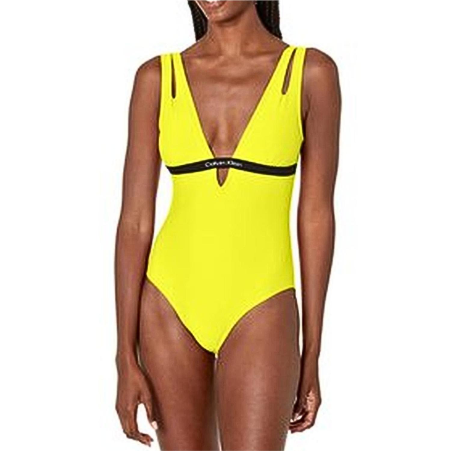 ROPA DE BAÑO CALVIN KLEIN COLOR LIGHT - AMARILLO NEON - 1
