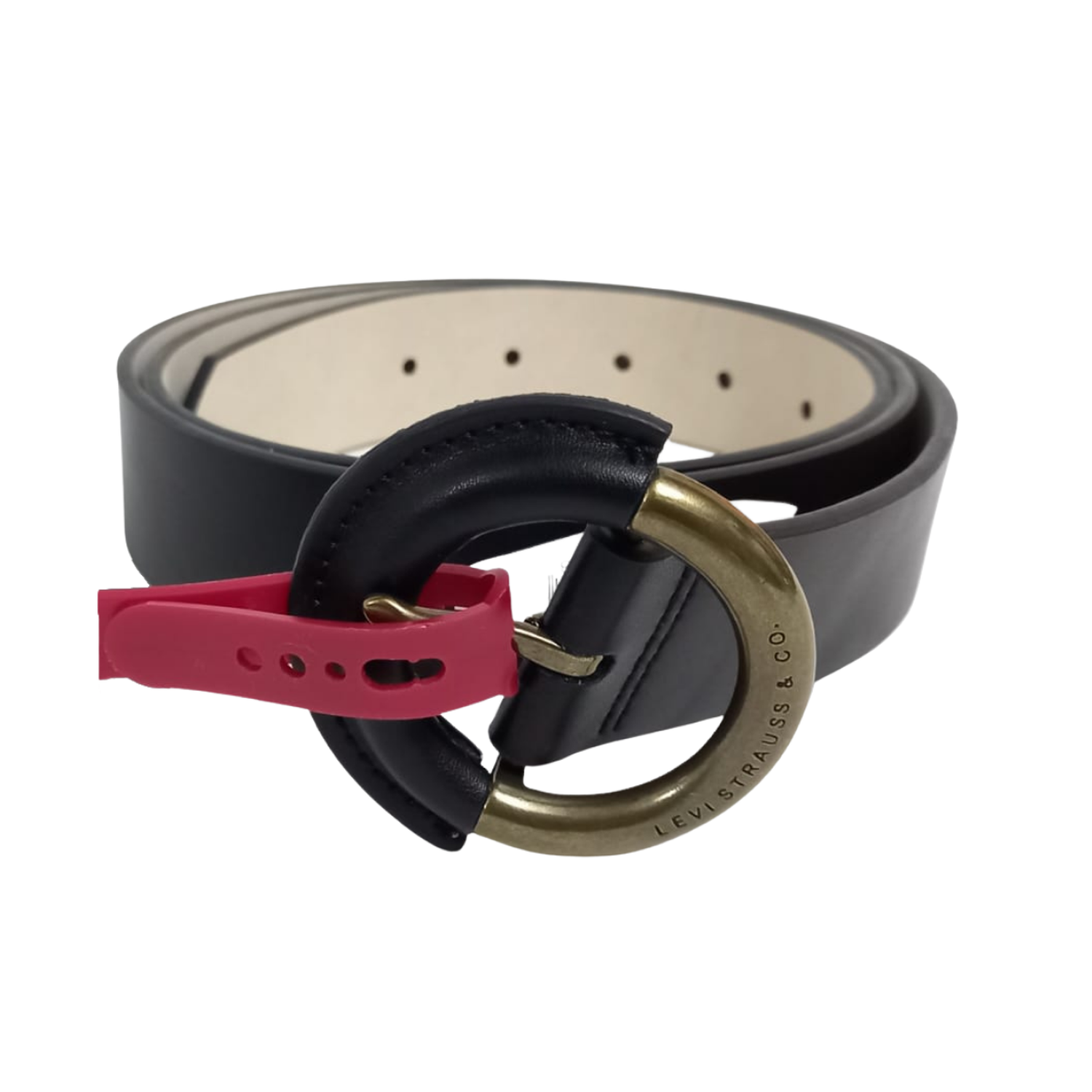 CINTURÓN O CORREA PARA MUJER CIRCULAR LEVIS - NEGRO - 1