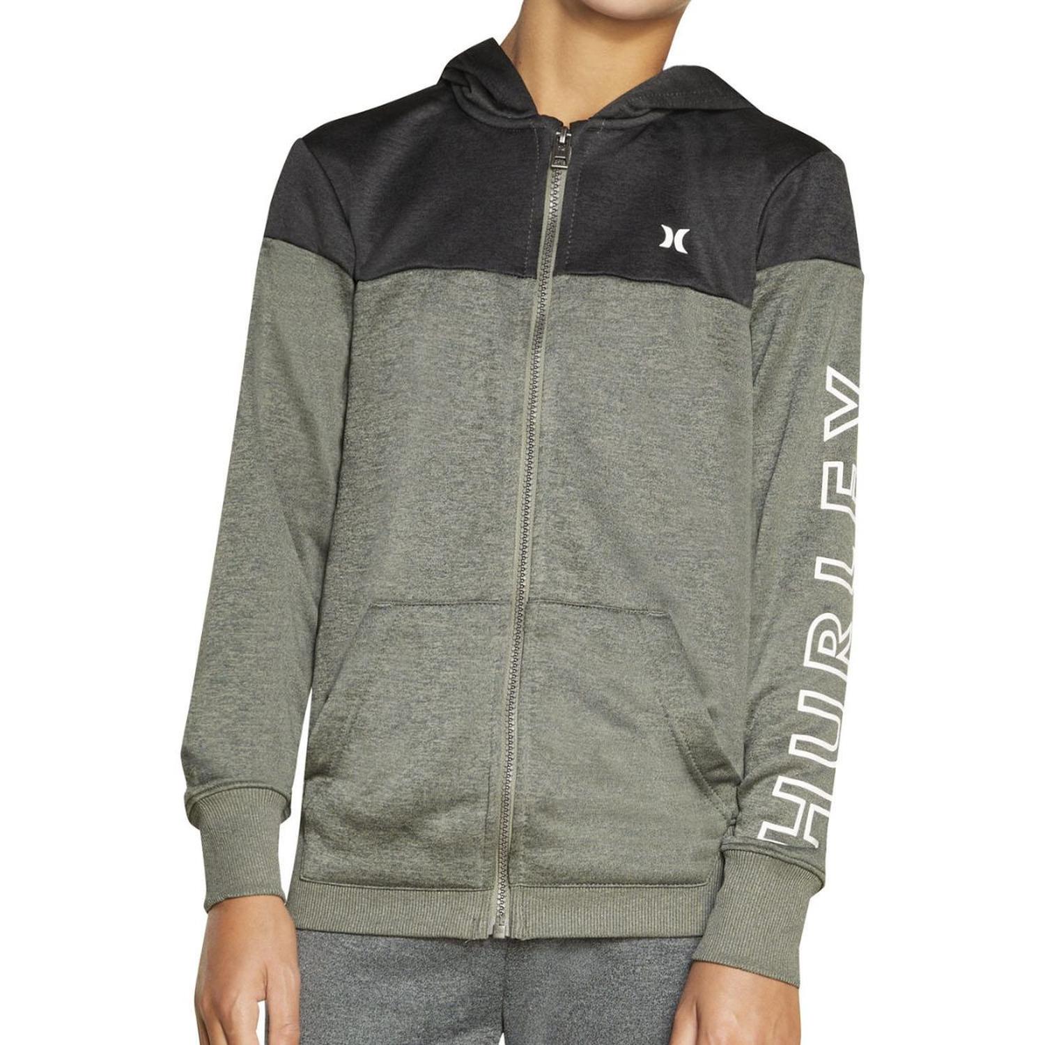 HOODIE O SWEATER CON CAPUCHA Y CIERRE HURLEY NIÑO - GRIS - 1