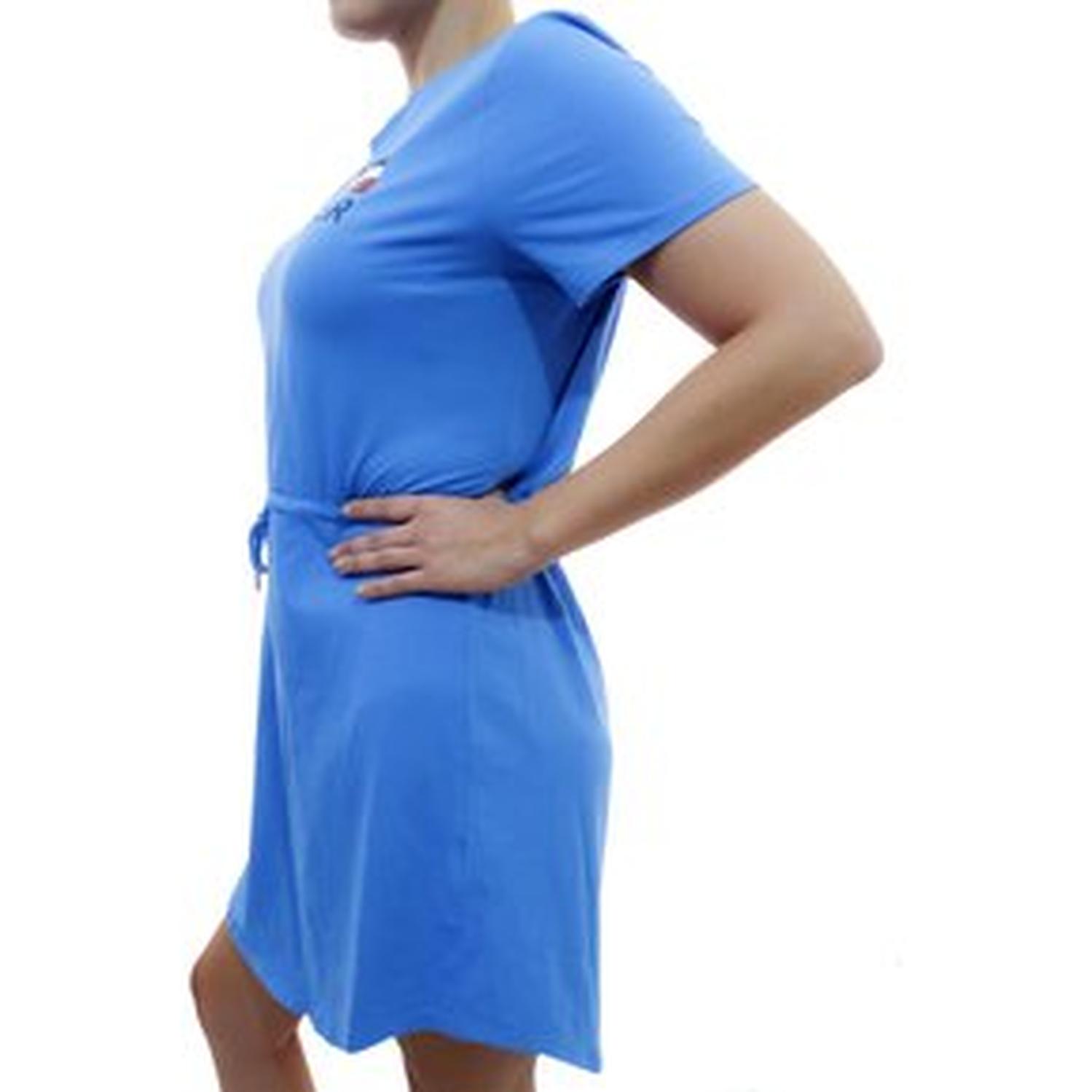 VESTIDO TOMMY HILFIGER CON CORDON - CELESTE - 2