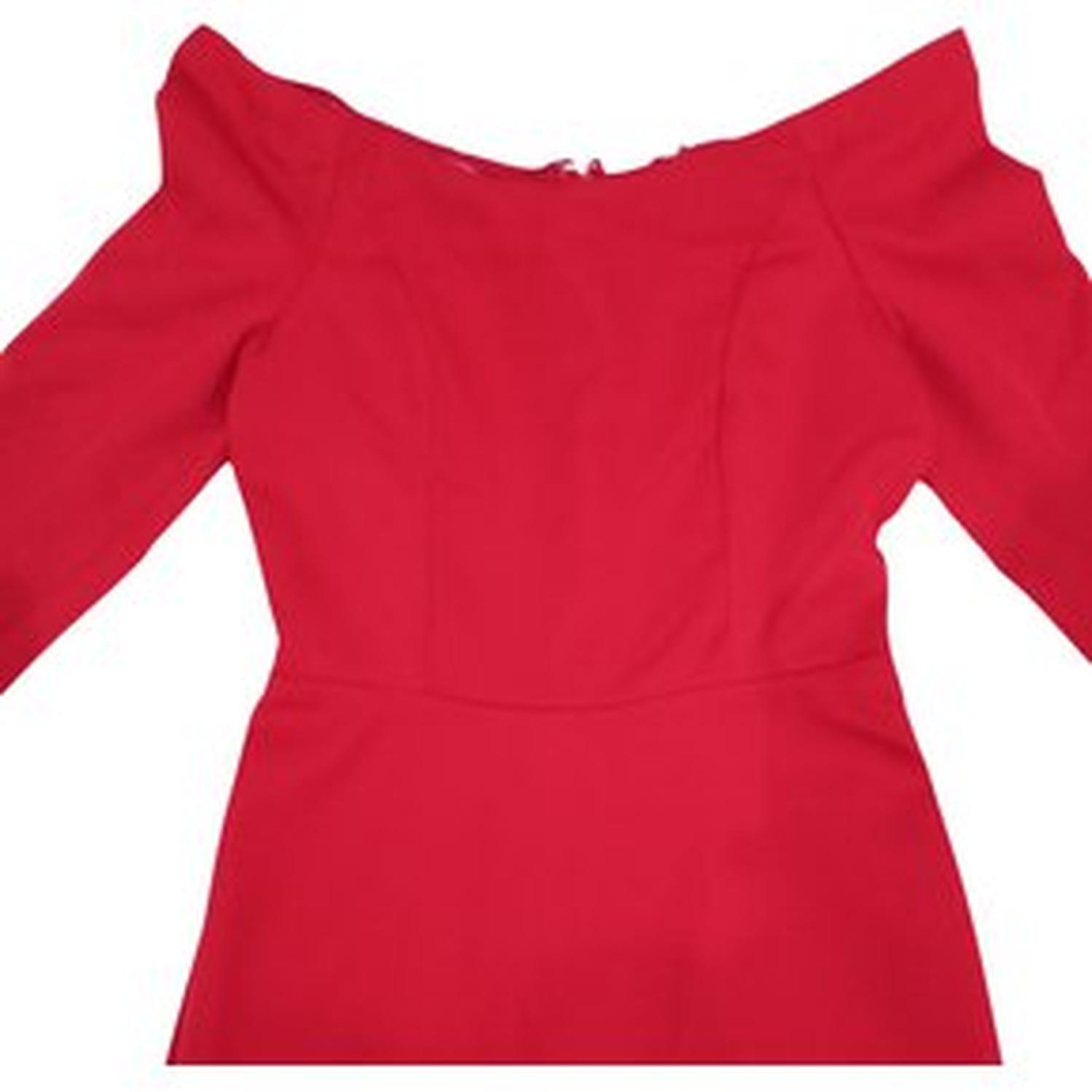VESTIDO COCKTAIL LARGO SIRENA LAUNDRY BY SHELLI SEGAL PARA MUJER - ROJO - 3
