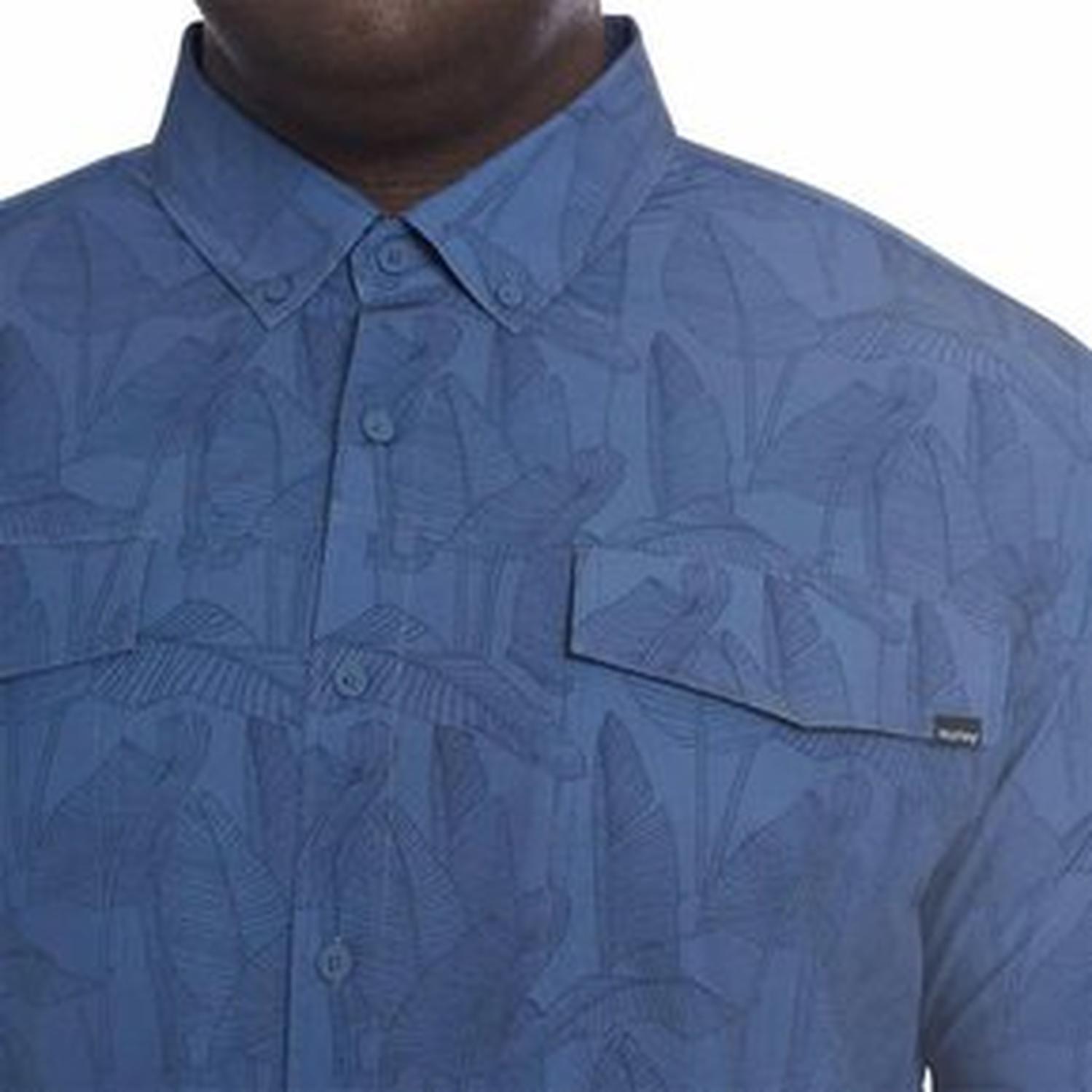 CAMISA MANGA CORTA HOMBRE HURLEY - AZUL - 2