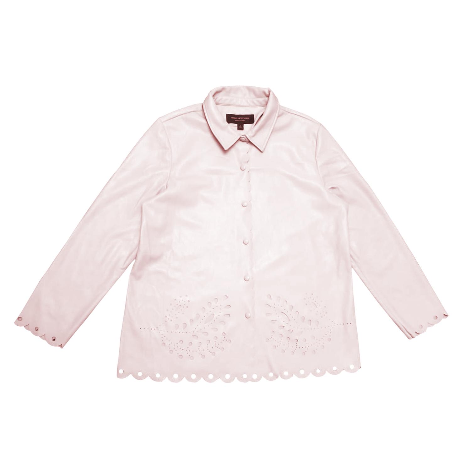 CAMISA MANGA LARGA DE POLIPIEL MARC NEW YORK - PALO ROSA - 1