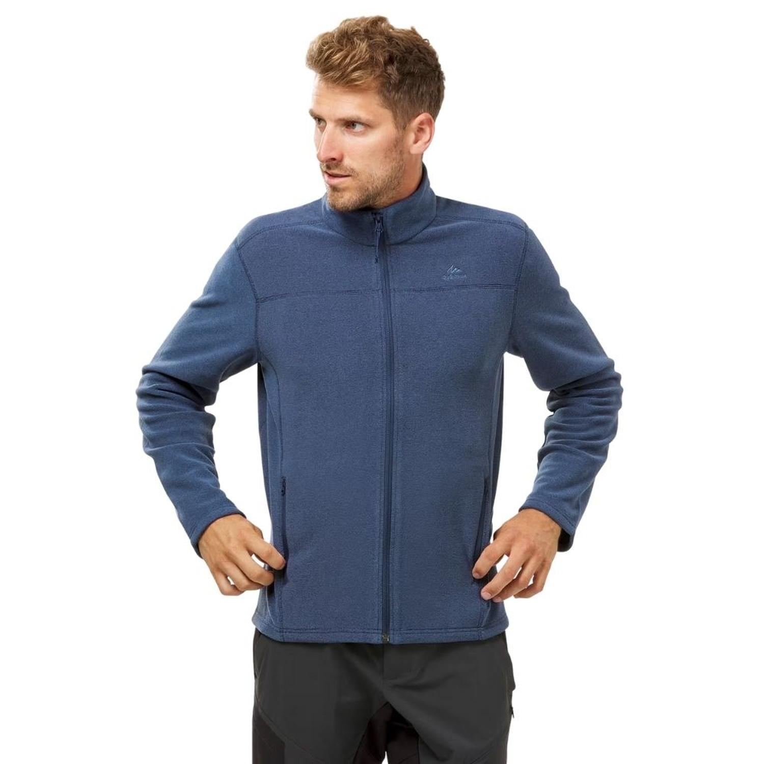 CASACA HOMBRE POLAR QUECHUA MH120 SENDERISMO - AZUL - 1