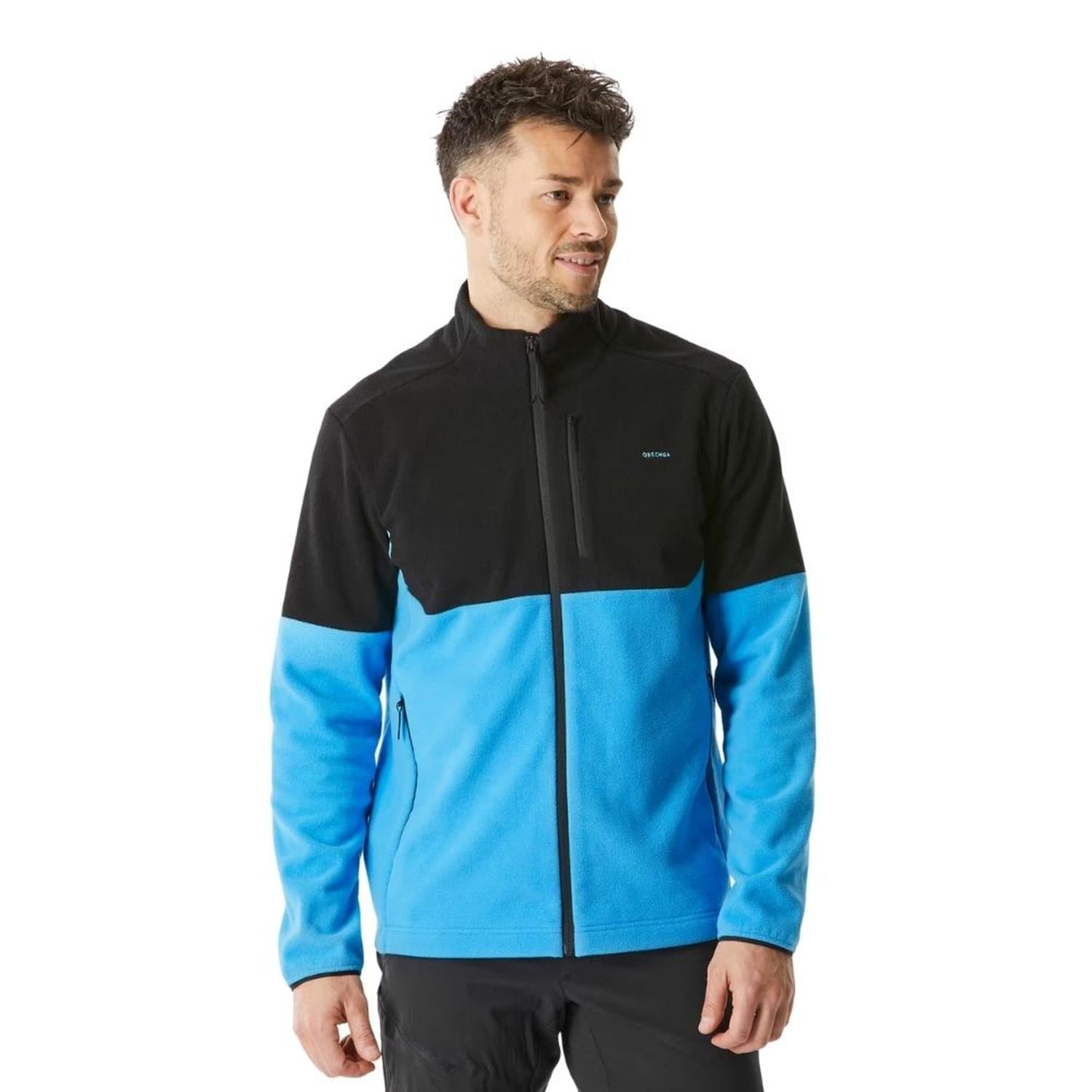 CASACA HOMBRE POLAR QUECHUA MH500 - CELESTE/NEGRO - 1