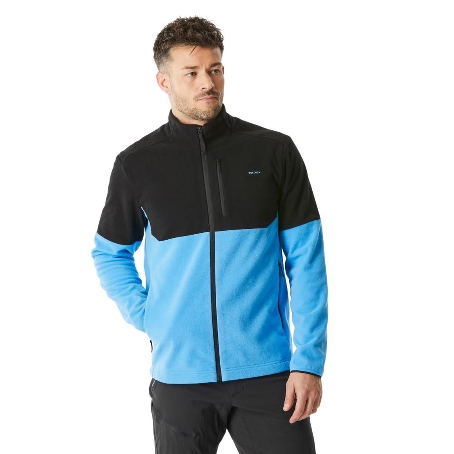 CASACA HOMBRE POLAR QUECHUA MH500 - CELESTE/NEGRO - 4