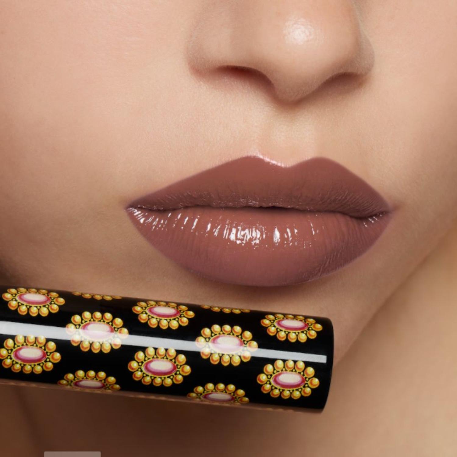 LABIAL GUCCI GLOW Y CARE SHINE - 204 PEGGY TAUPE - 4