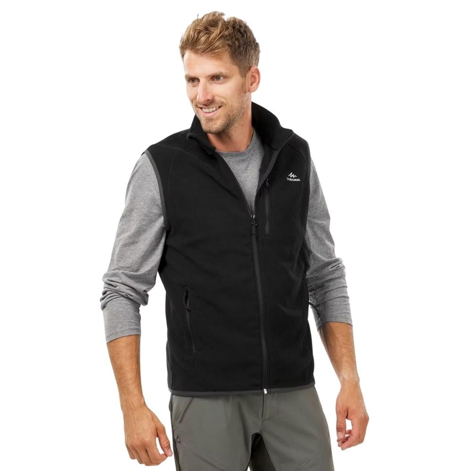 CHALECO POLAR HOMBRE QUECHUA SENDERISMO MH100 - 1