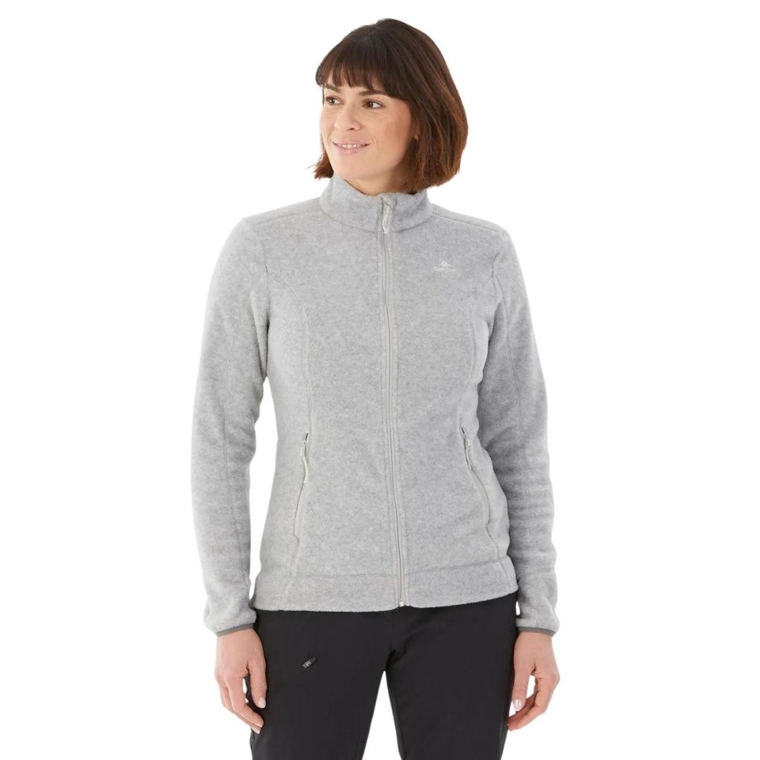 CASACA MUJER POLAR QUECHUA MH120 - GRIS - 1
