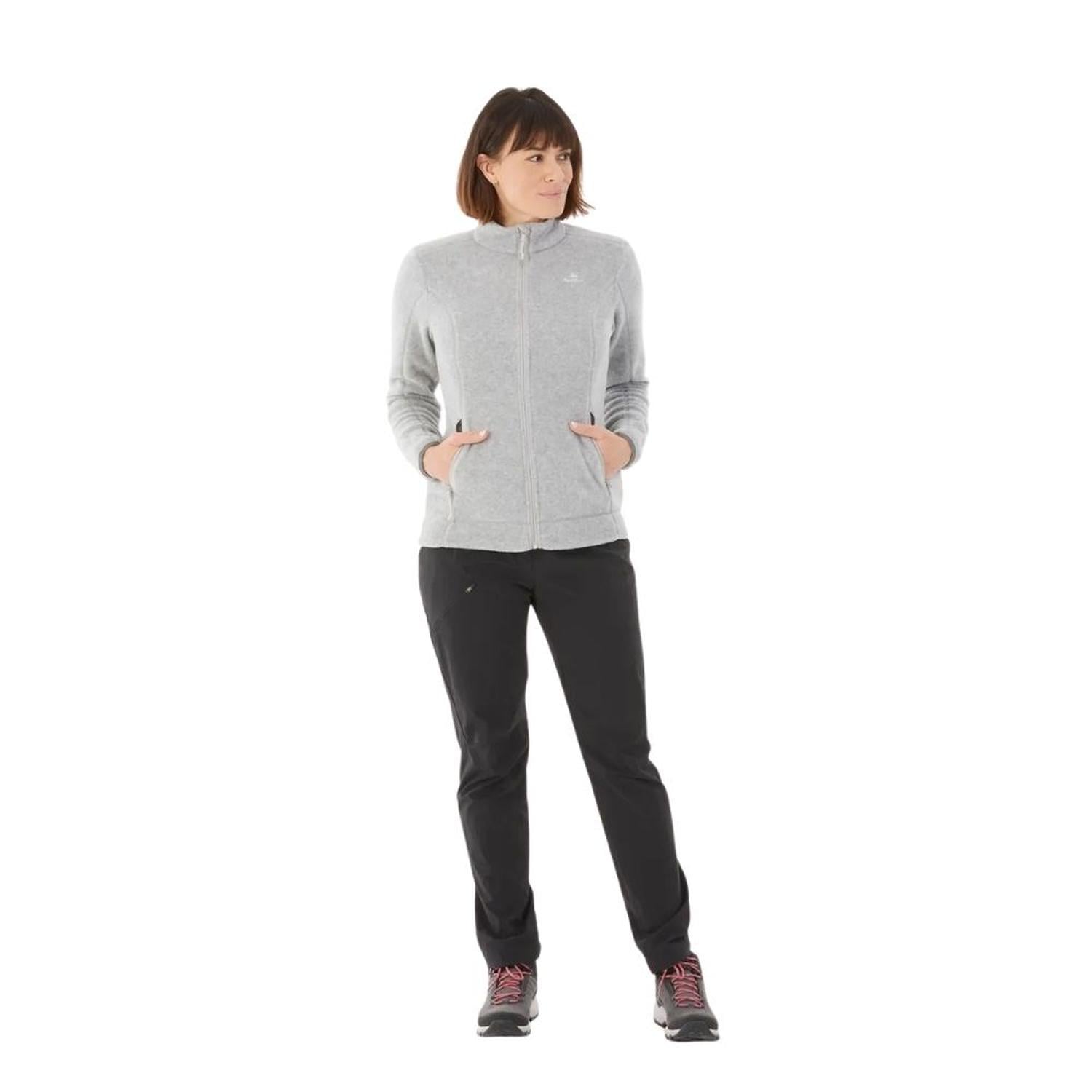 CASACA MUJER POLAR QUECHUA MH120 - GRIS - 2