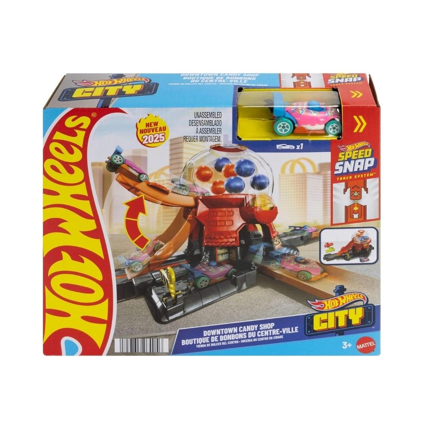 PISTA DE CARRERAS HOT WHEELS - MAQUINA DE CHICLES CON VEHÍCULO - 6