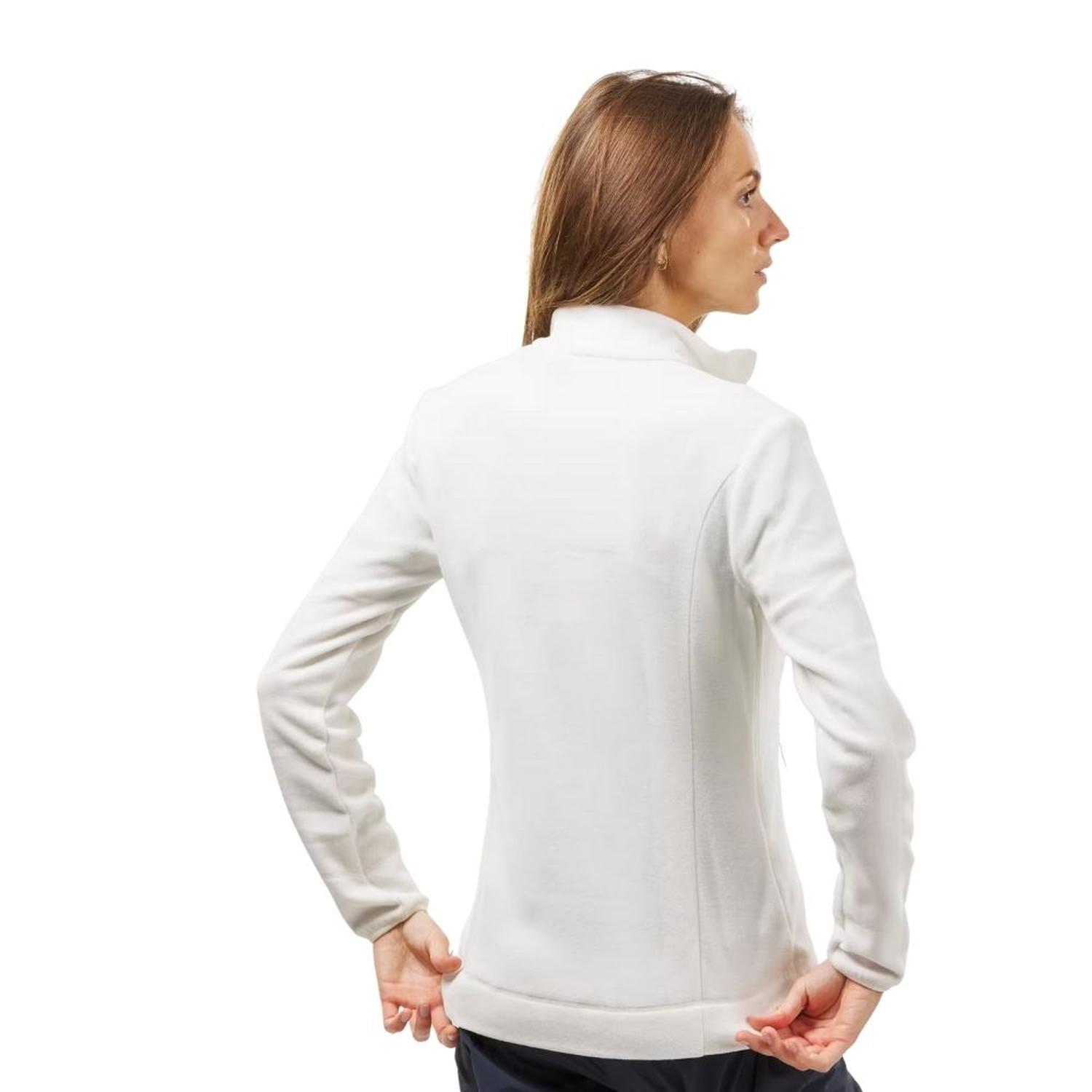 CASACA MUJER POLAR QUECHUA MH120 - BLANCO - 4